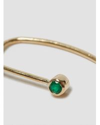 Grace Lee - Green Bezel Hook Earrings Emerald - Lyst