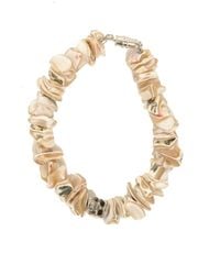 Duchess Of Malfi | Natural Shell Fragment Bracelet With Skull | Lyst