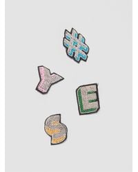 Macon & Lesquoy | Multicolor Yes Brooch Multi | Lyst