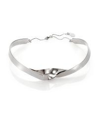 Stella McCartney | Metallic Twist Choker Necklace | Lyst