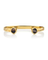 Monica Vinader | Black Atlantis Thin Cuff | Lyst