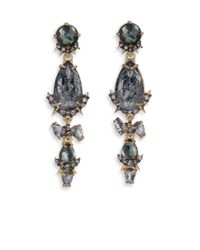 Alexis Bittar | Metallic Elements Prophecy Crystal & Pyrite Doublet Linear Earrings | Lyst