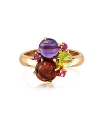Mia & Beverly | Pink Gemstones 18k Rose Gold Ring | Lyst