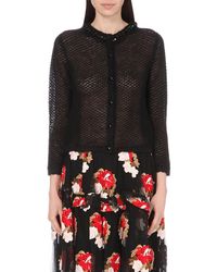 Simone Rocha | Black Embellished Merino & Cashmere Sweater | Lyst