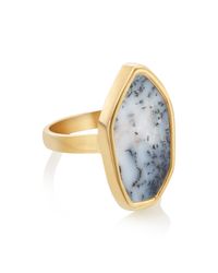 Monica Vinader | Metallic Atlantis Flint Ring | Lyst