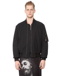Givenchy | Black Cotton Seersucker Bomber Jacket for Men | Lyst