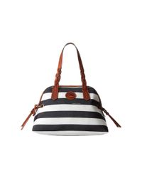 Dooney & Bourke Black Rugby Small Domed Satchel