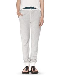 Alexander Wang White French Terry Sweatpants