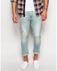 light blue ankle grazer jeans