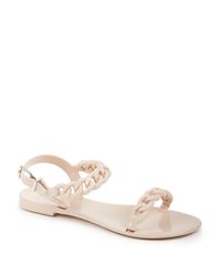 Givenchy | Beige Nea Jelly Flat Sandals | Lyst
