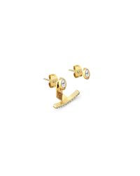 Vita Fede | Metallic Asteriaâ ear Jacket And Stud In Yellow Gold | Lyst