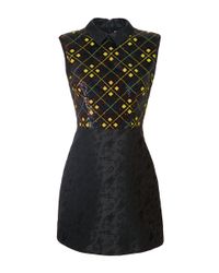 Mary Katrantzou | Yellow Karo Citrine Embroidery Amore Dress | Lyst
