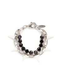 Joomi Lim | Black Spike Crystal Chain Bracelet | Lyst