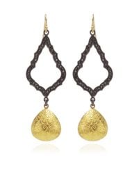 Arman Sarkisyan | Yellow Black Diamond Gold Drop Earrings | Lyst