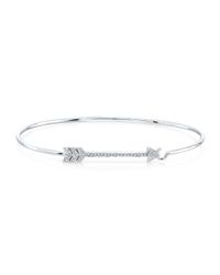 Anne Sisteron - 14kt White Gold Diamond Cupid Bracelet - Lyst
