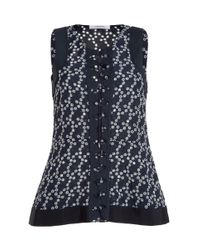 Dorothee Schumacher | Blue Crepe Inspiration Points Top | Lyst