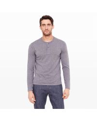 Club Monaco | Gray Lightweight Donegal Henley for Men | Lyst