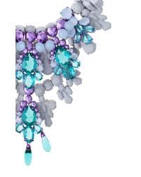EK Thongprasert | Blue Arabesque Crystal And Silicone Necklace | Lyst