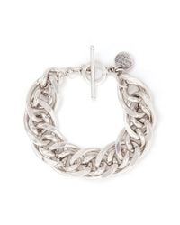 Philippe Audibert | Metallic Gourmette Chain Bracelet | Lyst