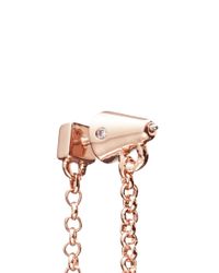 Eddie Borgo | Pink Pyramid Stud Pendulum Earrings | Lyst