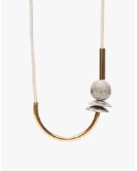 Maslo Jewelry | Metallic Chock A Block Gold & Off-white | Lyst
