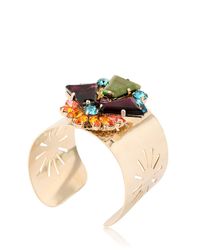 Anton Heunis | Metallic Crystal Cluster Cuff Bracelet | Lyst