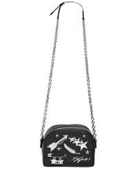 Karl Lagerfeld | Black K Charm Leather Shoulder Bag | Lyst