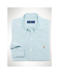 Polo Ralph Lauren | Blue Solid Oxford Sport Shirt for Men | Lyst