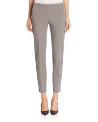 Elie Tahari | Gray Marcia Skinny Ankle Pants | Lyst