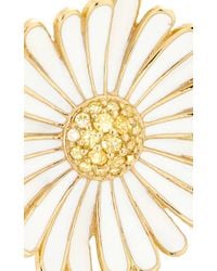 Alison Lou | White Daisy Clip On Enamel Earrings | Lyst