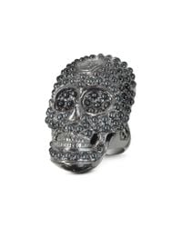 Philipp Plein - Skull Light Black Womens Ring - Lyst