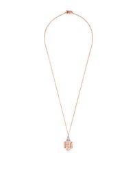 Eddie Borgo | Metallic Bicone Crystal Pavé Agate Locket Necklace | Lyst