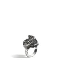 John Hardy | Black Legends Naga Medium Oval Double Dragon Head Ring | Lyst