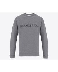 J.W.Anderson - Gray Grey Sweat Top for Men - Lyst