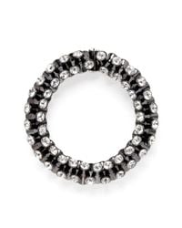 Kenneth Jay Lane | Metallic Crystal Elastic Bracelet | Lyst
