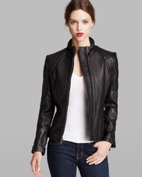 dkny leather moto jacket