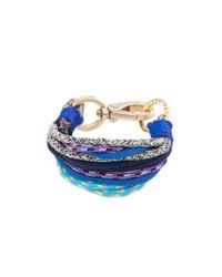 Trina Turk | Purple Climbing Rope Flex Bracelet | Lyst