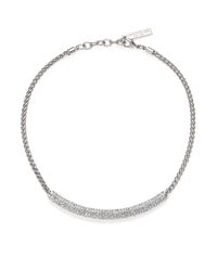 Lafayette 148 New York | Metallic Swarovski Pavé Crystal Collar Necklace | Lyst