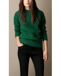 forest green knit sweater