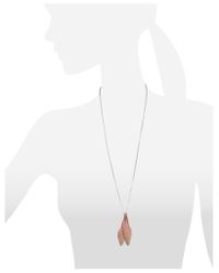 MM6 by Maison Martin Margiela - Pink Brass Pendant Necklace W/Wings - Lyst