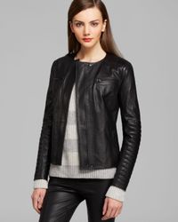 vince white leather jacket