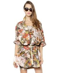 Vivienne Westwood | Multicolor Floral Printed Matte Duchesse Coat | Lyst