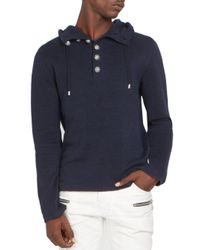 button front hoodie