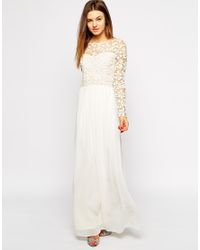 long sleeve crochet maxi dress