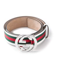 gucci belts white