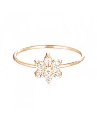 Ginette NY | Pink Single Diamond Star Ring | Lyst