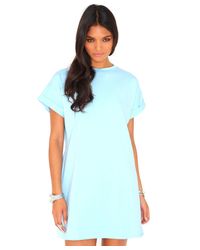 baby blue tshirt dress