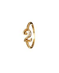Lulu Frost - Metallic Code Number 18kt #2 Ring - Lyst