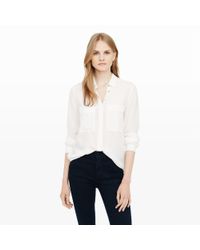 Club Monaco | White Mekkie Silk Shirt | Lyst