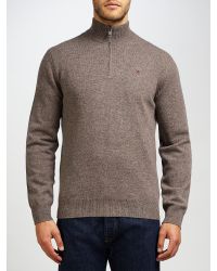 hackett half zip jumper